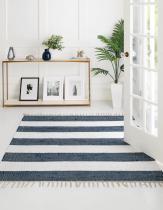 RugPal Solid/Striped Carlotta Area Rug Collection